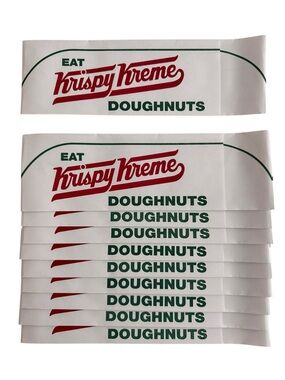 10 Brand New Authentic Krispy Kreme Donut Paper Hats
